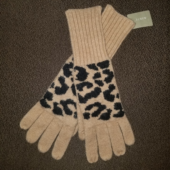 J. Crew Accessories - NEW! JCREW Leopard Gloves